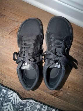 Splay Black Canvas and Suede Barefoot, Zero Drop Sneakers